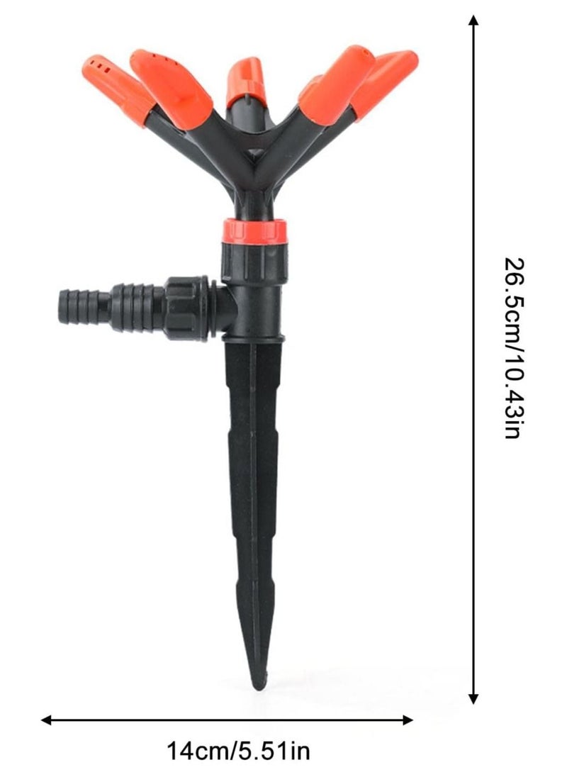 DubaiGallery Garden Sprinkler 360 Degree Automatic Rotating Portable Lawn Sprinkler Water Sprinkler for Lawn Yard Garden Watering System  - Image 4
