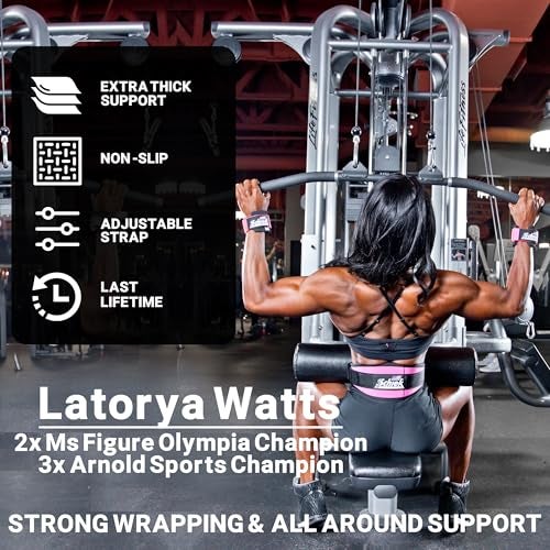 Schiek Sports Model 1000-DLS Deluxe Dowel Straps For Weight Lifting - Image 2