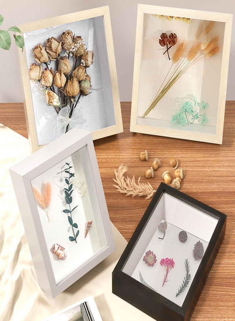 Picture Frame for Filling, Deep Picture Frame for Filling, 11.7 x 16.7 cm, Deep Frame for Wall and Desktop, 3D Object Frame, Deep 3 cm, Suitable for Three-Dimensional Wall Decoration, Wood - Image 4