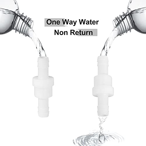 Feelers 1/2" One Way Inline Check Valve Non-Return One-Way Air Water Gas Check Valve Ozone Resistance PVDF, Pack of 4 4PCS - Image 5