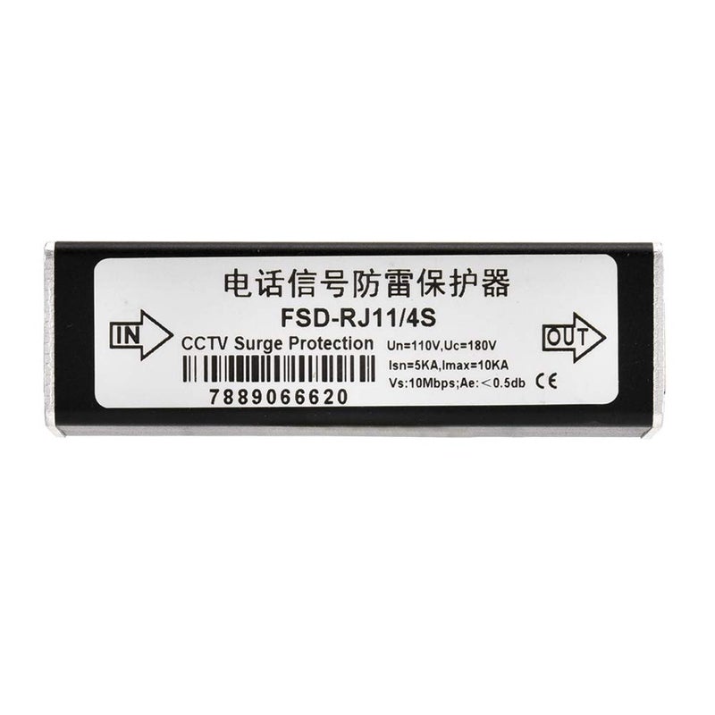 كلاراكو واقي من الصواعق RJ11، واقي من زيادة التيار الكهربائي للهاتف والفاكس RJ11، جهاز حماية من الصواعق والإضاءة 110 فولت - Image 2