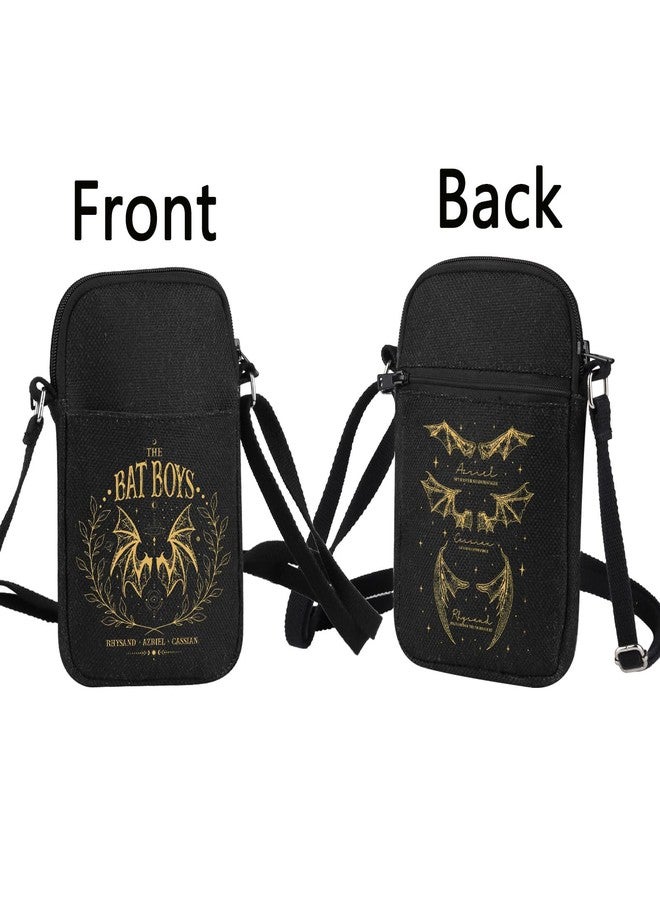 BLUPARK B Boys Crossbody Bag Fantasy Book Gift A-CO-Tar Merch Rhysand Azriel Cassian Crossbody Bag Bat B-oys Fan Club Handbag (CB, B Boy Mini) - Image 3