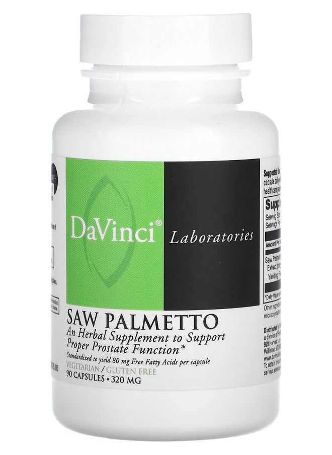 DaVinci Laboratories Saw Palmetto 320 mg  90 Capsules 