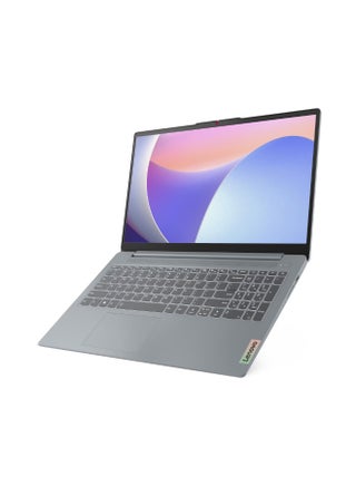 IdeaPad Slim 3 15IRU8 Laptop With 15.6 Inch Full HD (1920x1080) Display, Core i3-1315U Processor/8GB RAM DDR5/512GB SSD/Intel UHD Graphics/Windows 11 Home/ English/Arabic Arctic Grey - view 2