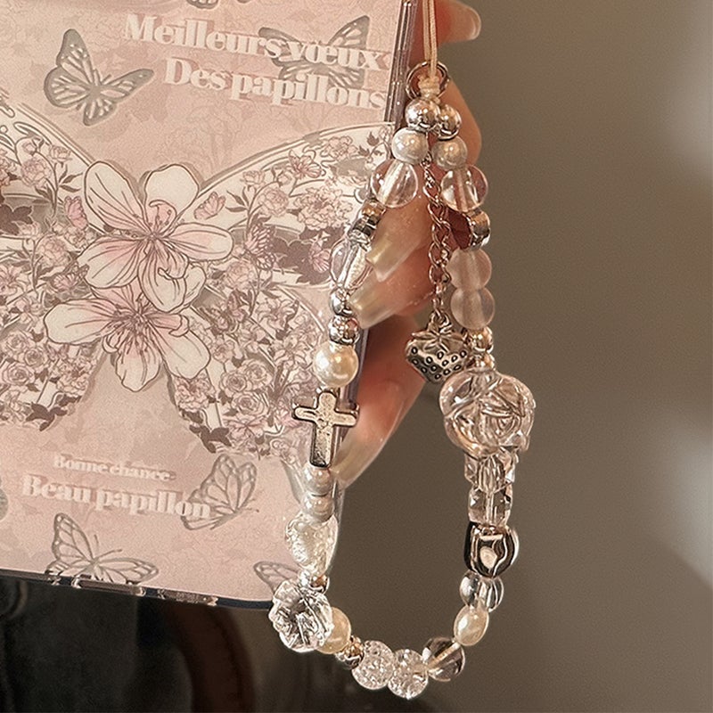 Chain Mobile Phone Case Lanyard Suitable For Apple/Huawei Portable Wrist Strap Rope Personalized Ins Style Sweet Cool Pendant - Image 5