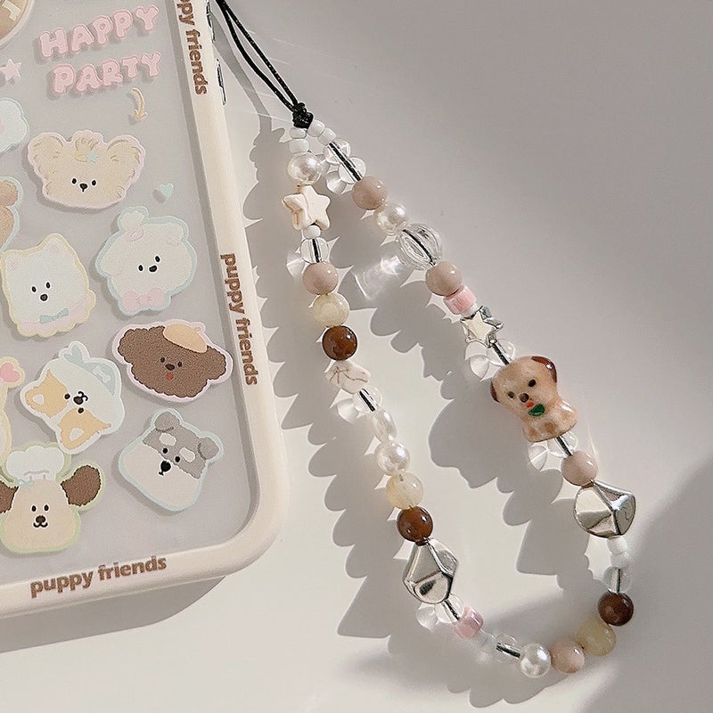 Chain Mobile Phone Case Lanyard Suitable For Apple/Huawei Portable Wrist Strap Rope Personalized Ins Style Sweet Cool Pendant - Image 4