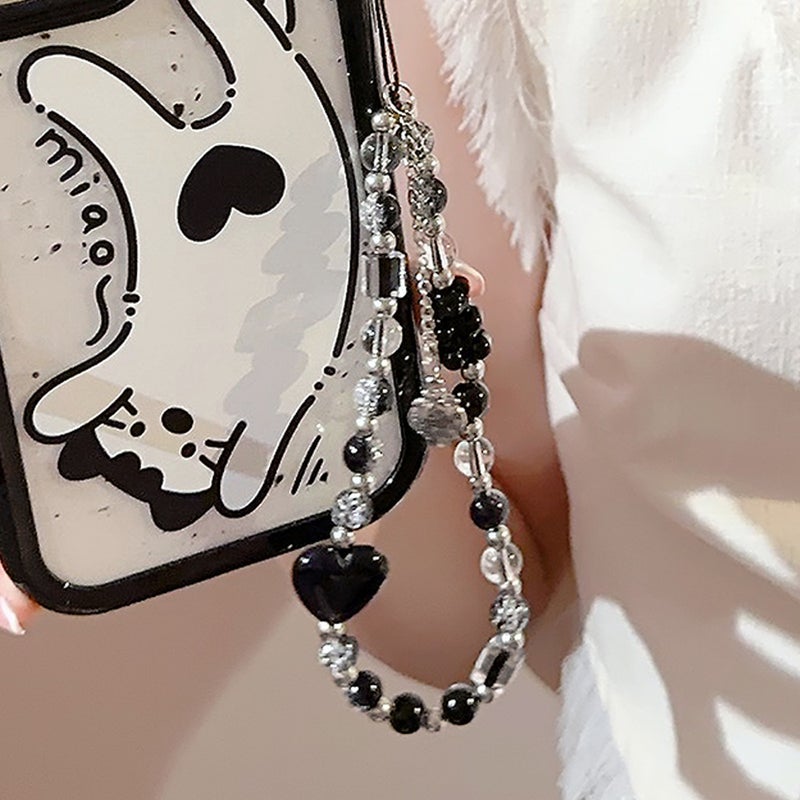 Chain Mobile Phone Case Lanyard Suitable For Apple/Huawei Portable Wrist Strap Rope Personalized Ins Style Sweet Cool Pendant - Image 3