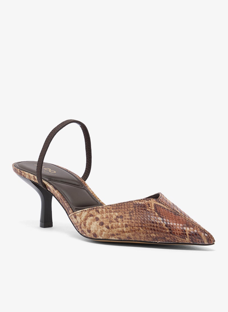 ALDO OLIVIA Snake Print Pointed Toe Pumps - Image 2
