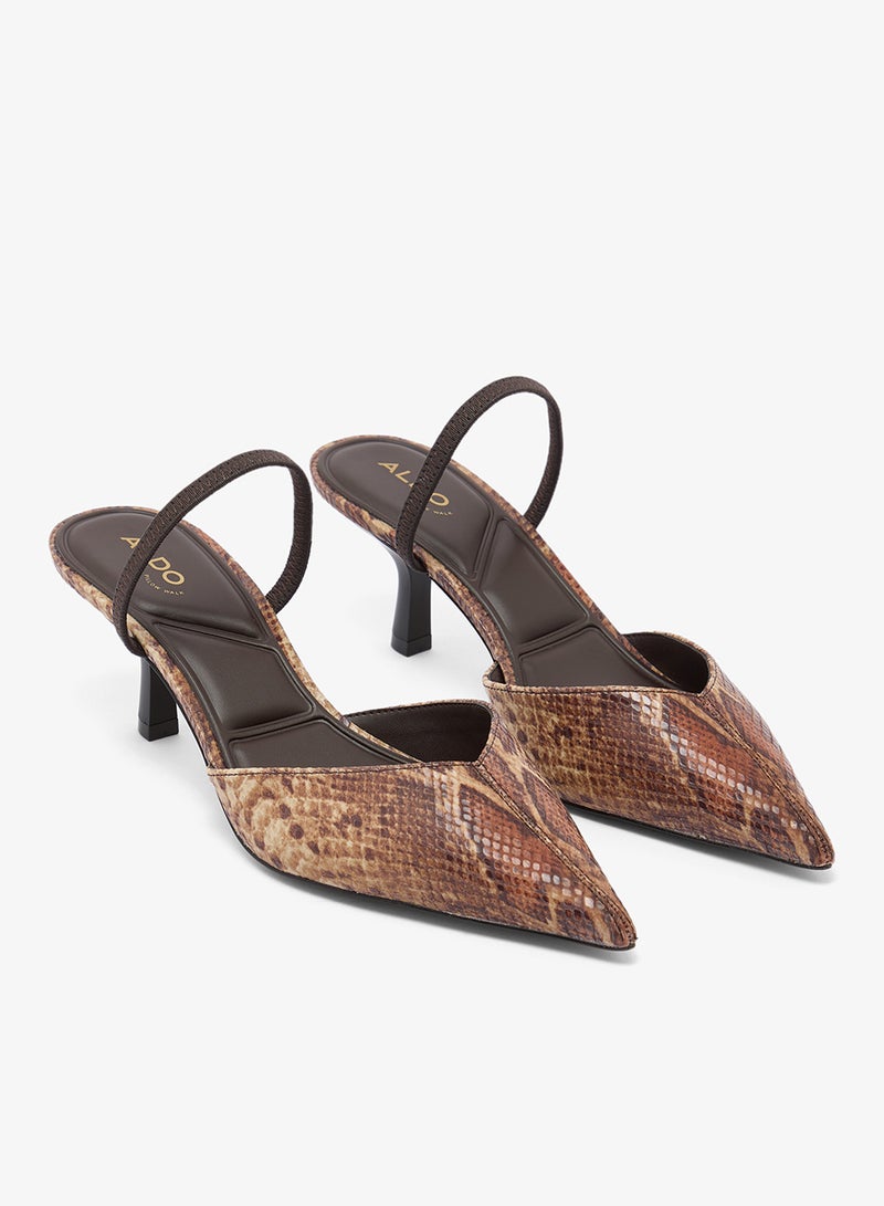 ALDO OLIVIA Snake Print Pointed Toe Pumps - Image 4