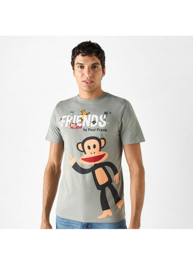 SP Characters - Paul Frank Print Crew Neck T-shirt with Short Sleeves - Image 1