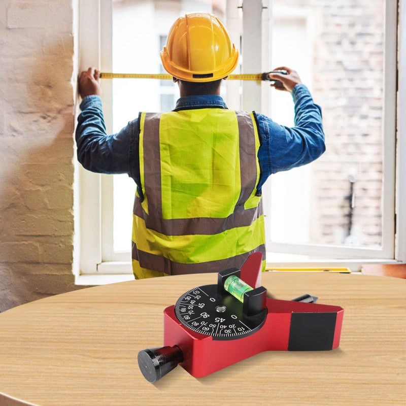 Magnetic Aluminum Pipe Center Finder Tool Adjustable Dial Bubble Protractor For 1 1 2 To 6 Inch Pipes - Image 3