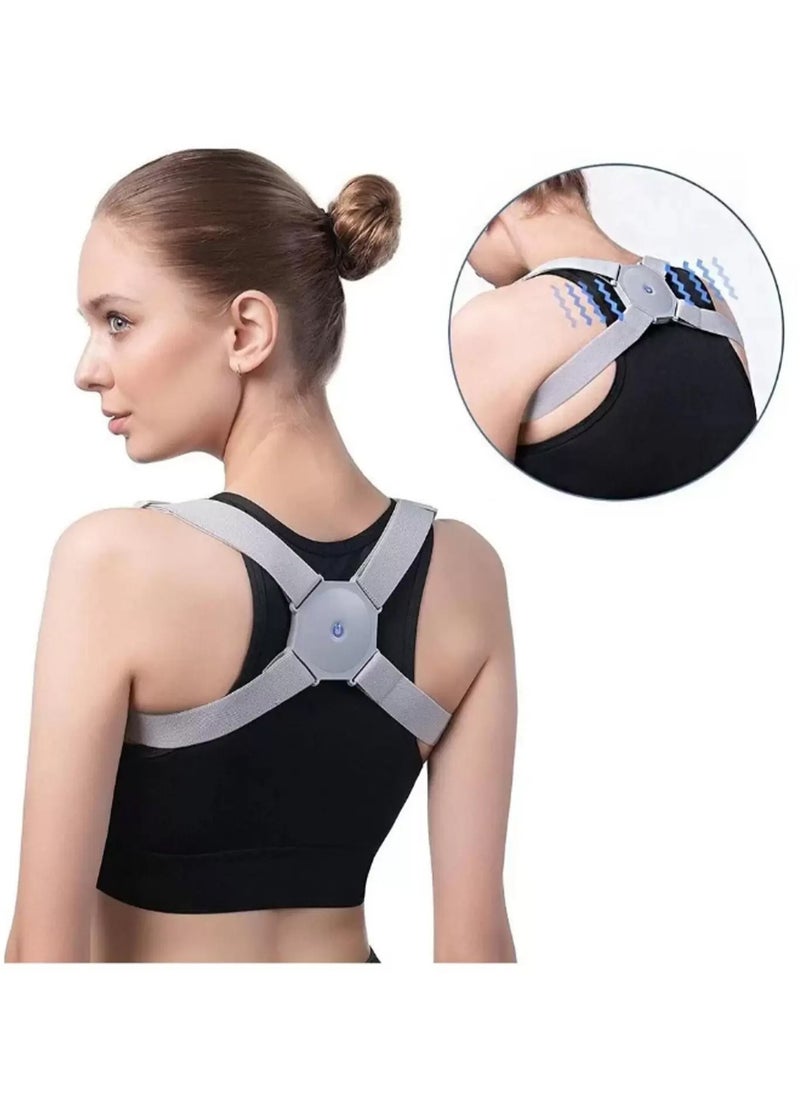 DubaiGallery Posture Corrector Adjustable Posture Corrector Back Brace Straightener Intelligent Sensor Vibration Reminder Correction Trainer (Color : As Shown)  - Image 1