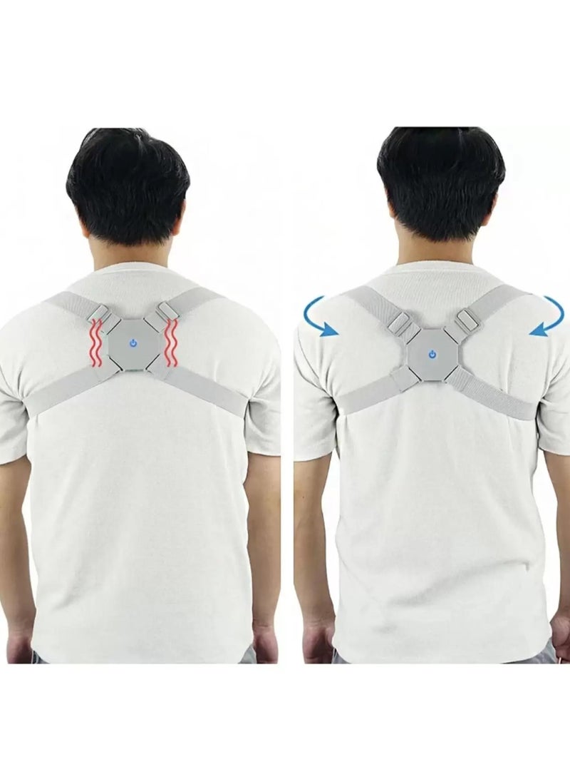 DubaiGallery Posture Corrector Adjustable Posture Corrector Back Brace Straightener Intelligent Sensor Vibration Reminder Correction Trainer (Color : As Shown)  - Image 3