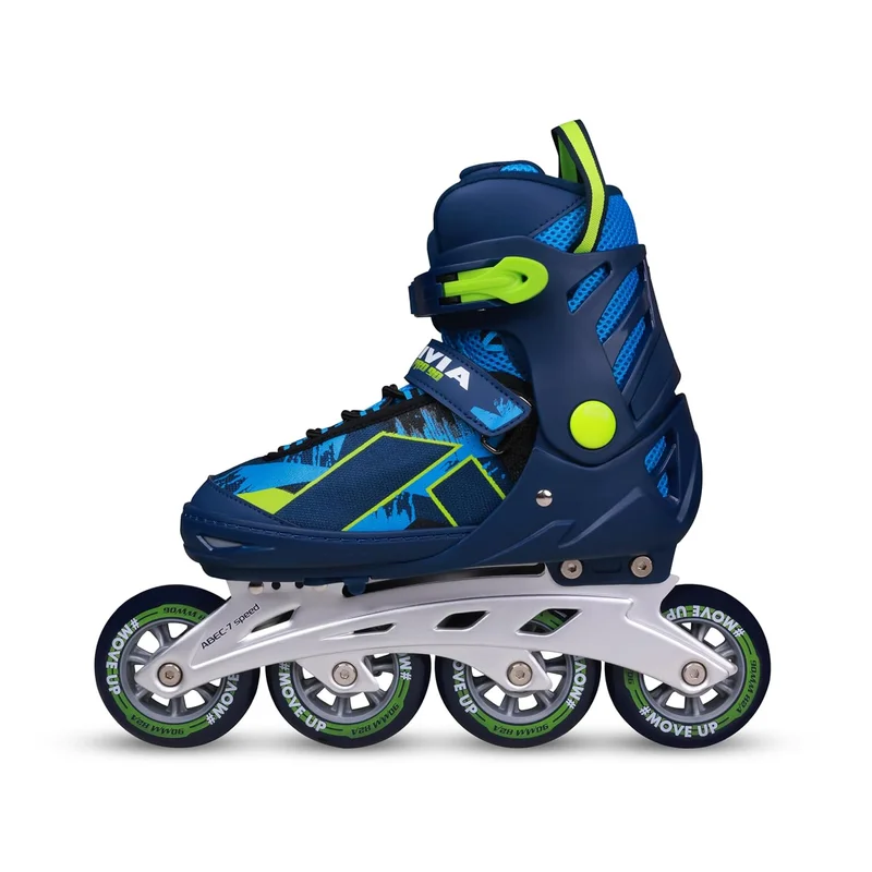 Nivia  Nivia Pro 90 Adjustable Inline Skates for Kids - Blue/Green  | Best Price UAE