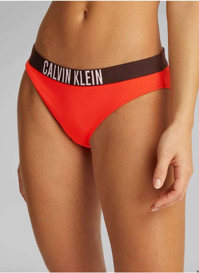 CALVIN KLEIN Women's Bikini Bottoms - Intense Power - Nylon, Red  - Image 5