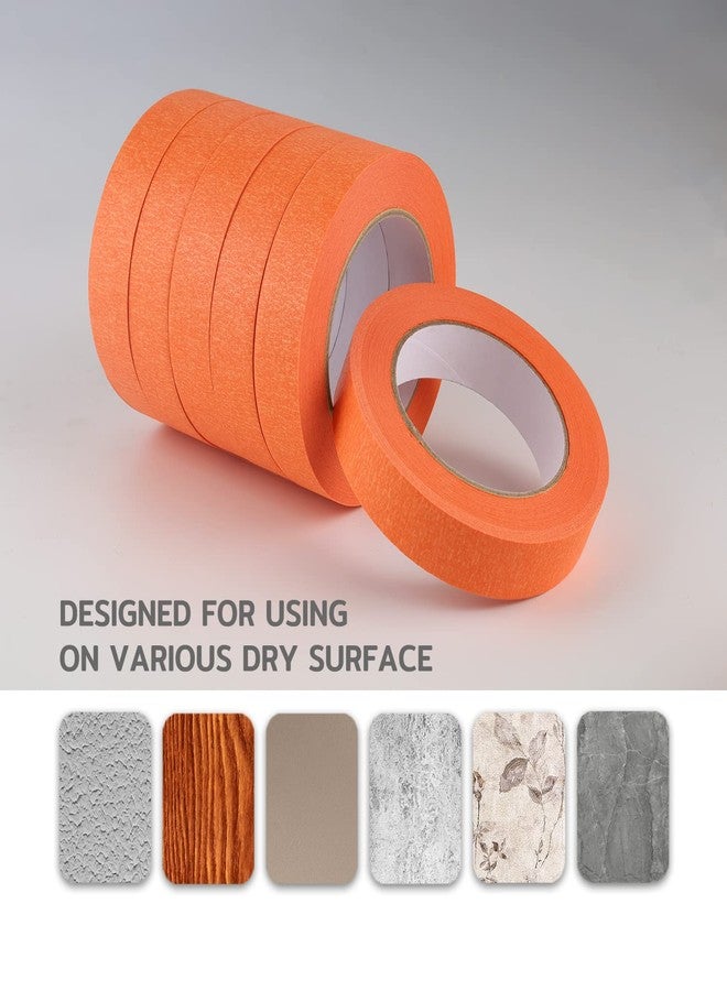 Lichamp 10 Pack Orange Painters Tape 1 inch, Medium Adhesive Orange Masking Tape Bulk Multi Pack, 1 inch x 55 Yards x 10 Rolls (550 Total Yards) - Image 5