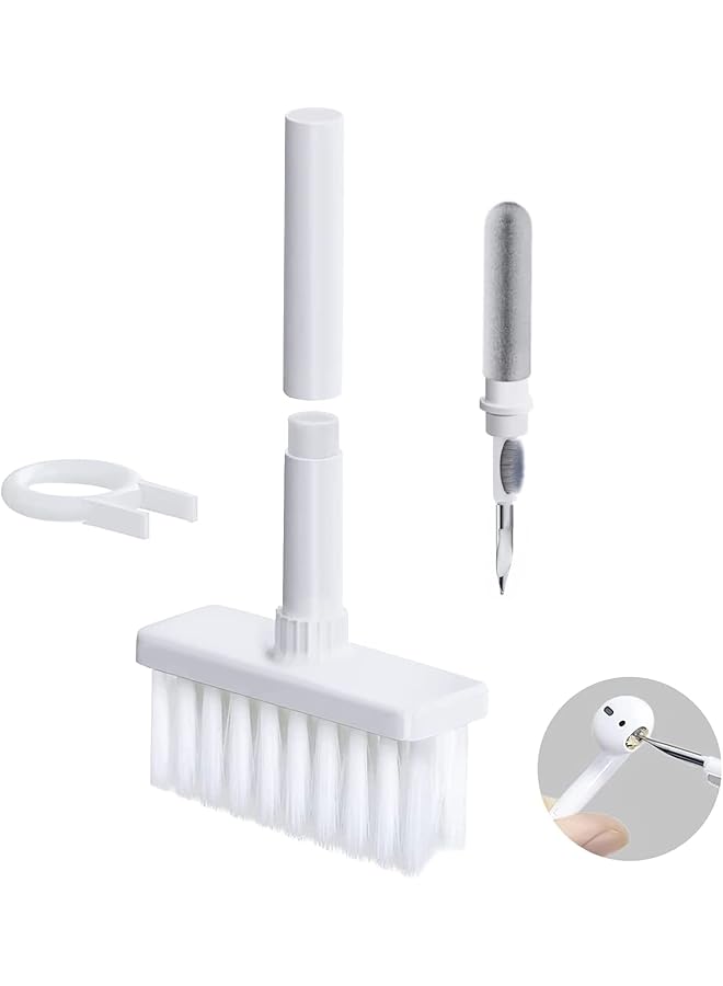 erorex Keyboard And Earphone Cleaner 5 In 1 Multifunctional In Ear Headphones Cleaning Brush Computer Cleaning Tools Kit Corner Gap Duster Keycap Puller For Laptop Airpods Pro Bluetooth Earphones  - Image 1