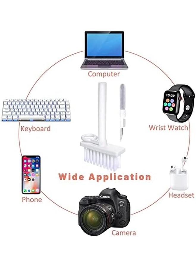 erorex Keyboard And Earphone Cleaner 5 In 1 Multifunctional In Ear Headphones Cleaning Brush Computer Cleaning Tools Kit Corner Gap Duster Keycap Puller For Laptop Airpods Pro Bluetooth Earphones  - Image 2
