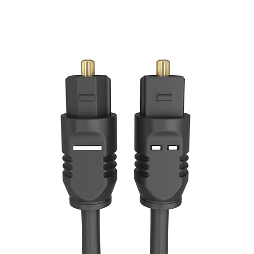 Cmple - Optical Audio Cable 6 ft Toslink Cable Slim Fiber Optic Cable Gold Plated Slim Optical Cord Digital S/PDIF Audio for Soundbar, AV Receivers, TV Sound Bar, Game Console - Image 4