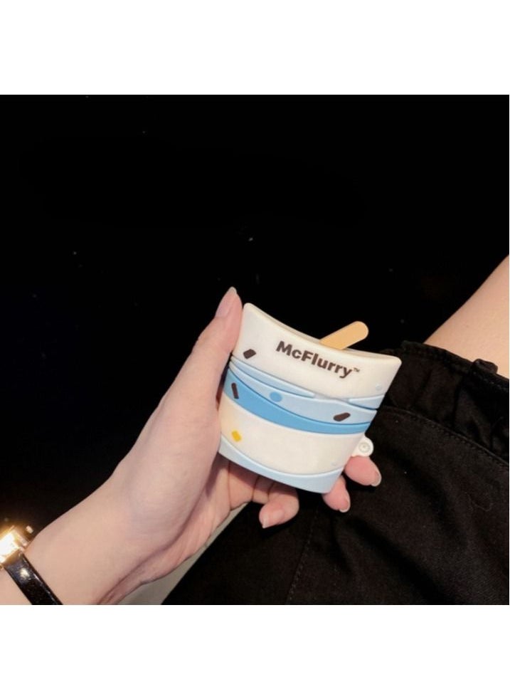 Generic Ice Cream Case For AirPods Pro Bluetooth Earbuds Protective Cover  - Image 1