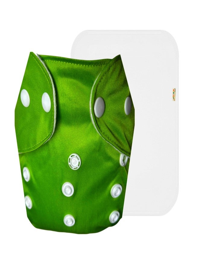 Dumbledo Lite Cloth Diaper with Cotton Insert (Pack of 1) | Hypoallergenic | 6-Layer Absorbent Pad | Travel Friendly | Trusted by Moms | 3 Months - 2 Years | Unisex Baby - Image 1