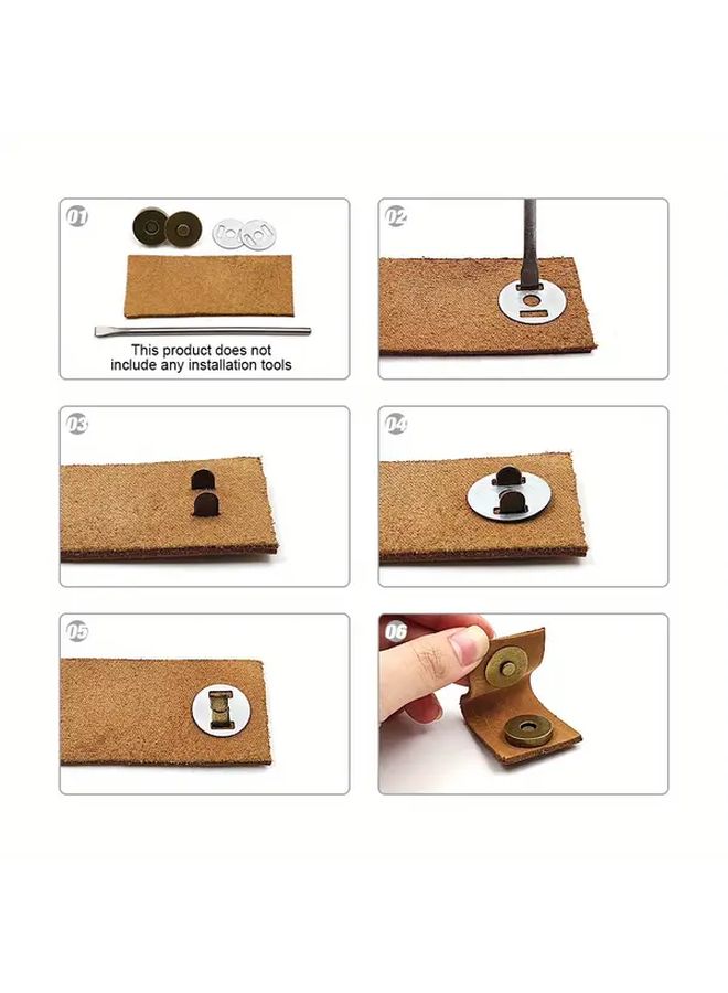60 Sets 14mm Mixed 6 Colors Magnetic Buckle Thick Boxed - Image 4
