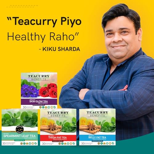 TEACURRY Masala Chai (100 Grams, 50 Cups) - Masala Assam Tea for Digestion - 100% Natural Spiced Black Tea with Real Elachi, Ginger, Cinnamon, Bay leaves, Pepper, Turmeric & More | Masala Tea Chai - Image 3