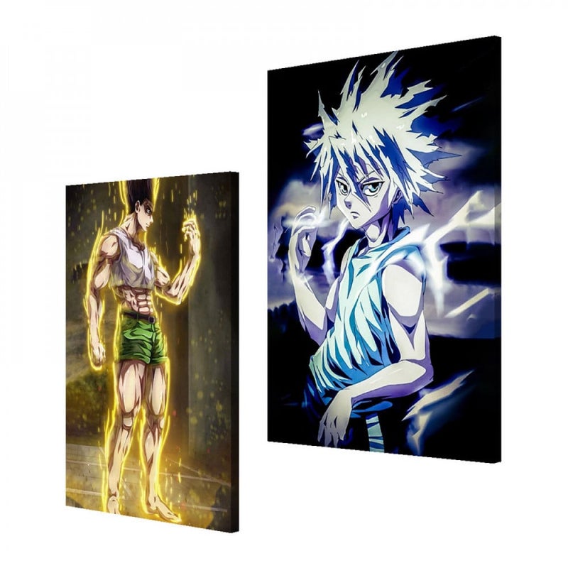 ماركتنا لوحة قماشية ثنائية بتصميم أنمي بمقاس اجمالي 100×70 سم - Image 2