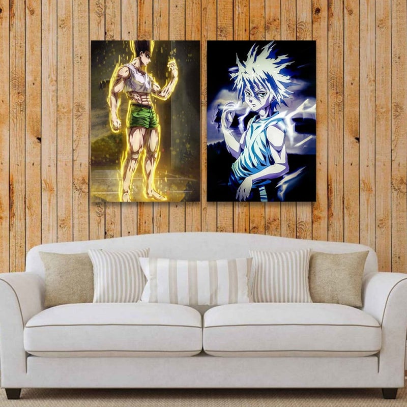 ماركتنا لوحة قماشية ثنائية بتصميم أنمي بمقاس اجمالي 100×70 سم - Image 1