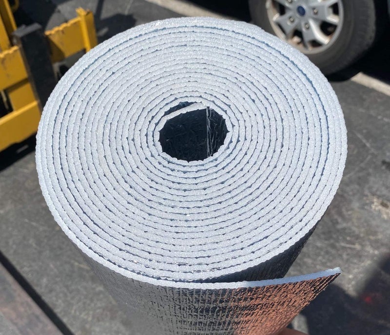 INSULATION MARKETPLACE سوق العزل SmartSHIELD -3mm 24inx10Ft لفافة عزل عاكسة، حاجز إشعاعي من رغوة، درع عزل حراري - رقائق هندسية - Image 2