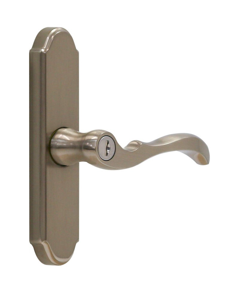 Larson Certified Storm Door M2 Mortise Brushed Nickel Handle Set, Storm Door Handle Replacement with Keyed Deadbolt - Image 2