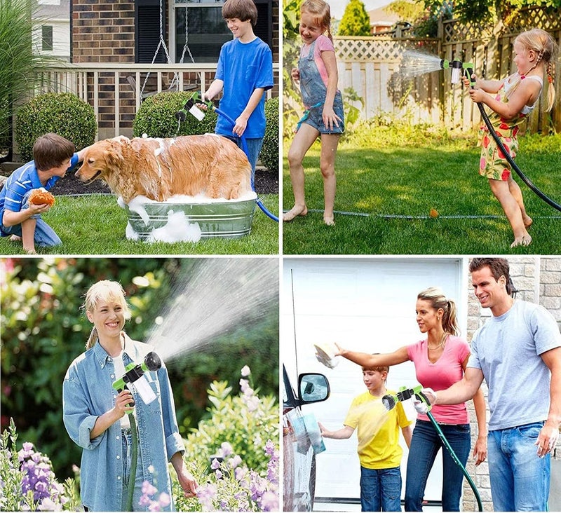 KAHEIGN Garden Hose Foam Sprayer, 8 Patterns High Pressure Nozzles Watering Sprayer Soap Dispenser with Soap Reservoir for Car Washing Pets Shower Plants Watering - Image 4