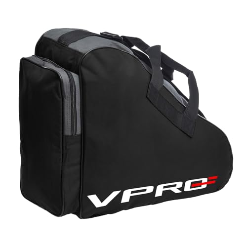 VPRO Ice & Inline Skate Bag - Adjustable Shoulder Strap and Top Handle Oxford Cloth Ice Skate Bag for Kids and Adults (Black) - Image 1