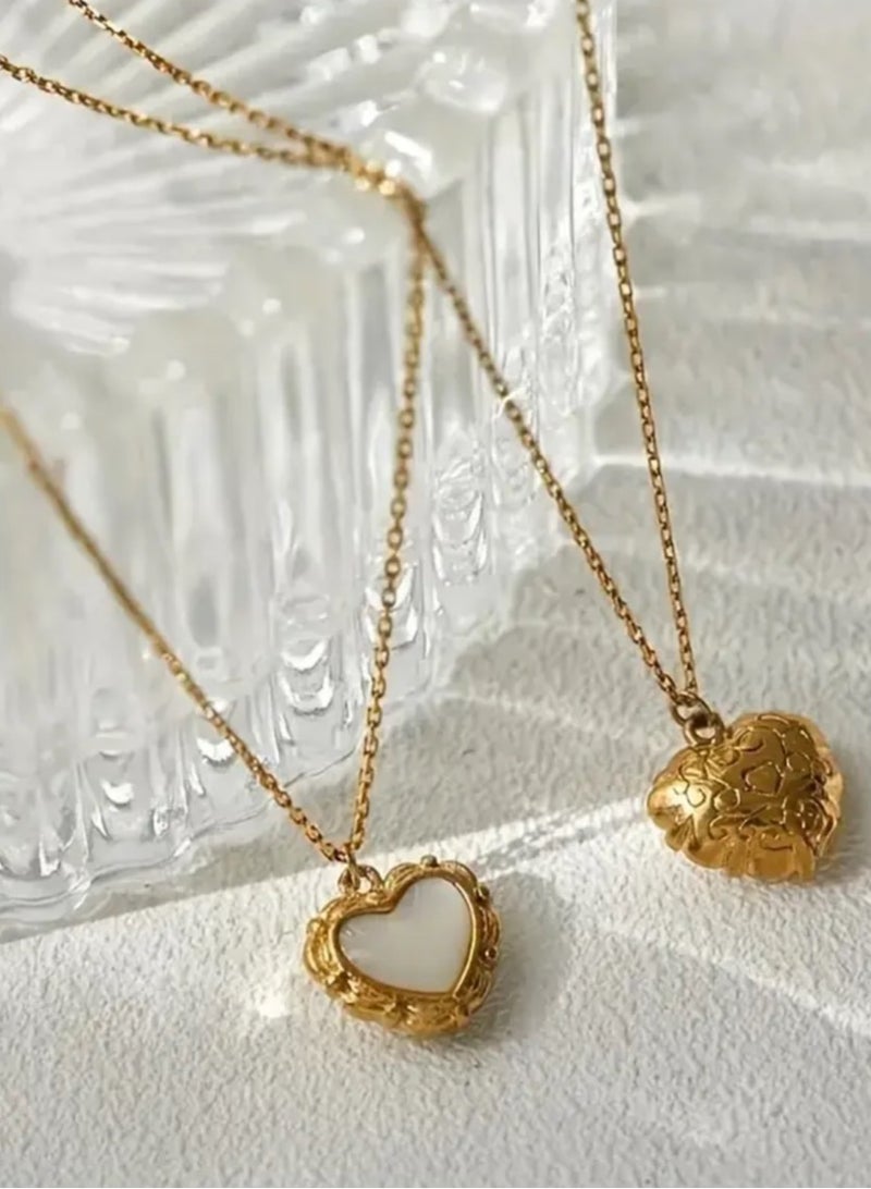 Attractives Trendy Stainless Steel Gold Plated Necklace For Women - Image 3