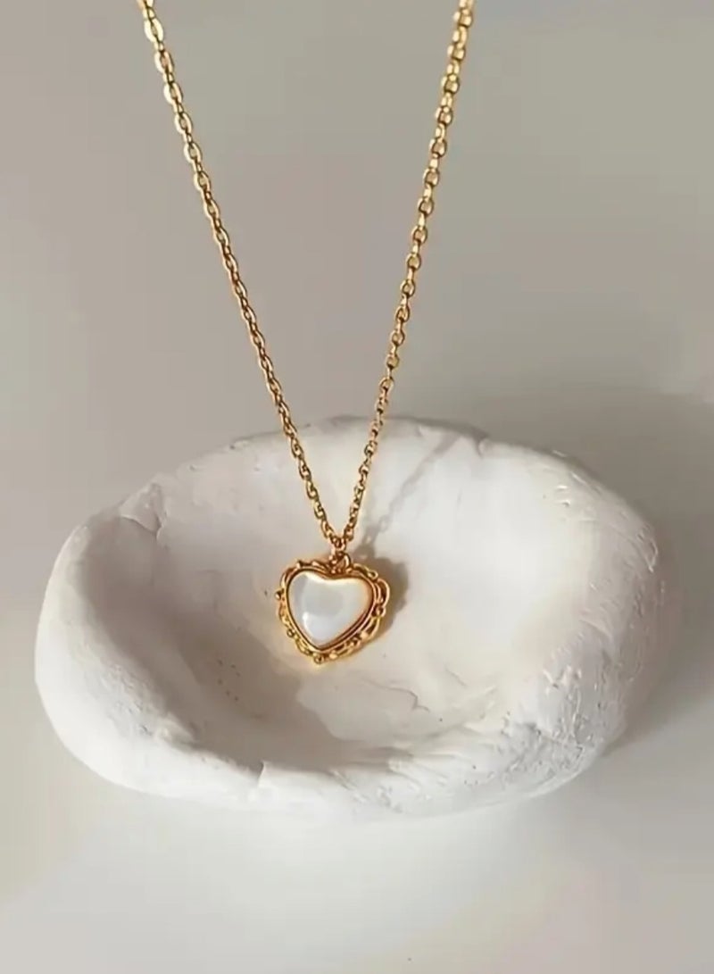 Attractives Trendy Stainless Steel Gold Plated Necklace For Women - Image 2
