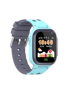 Kids Smart Watch With Calling Feature Support SIM Card  Waterproof Watch Phone for Children Kid Student One Button Speed Dial Voice Call Chat HD Touch Screen Offers Security Positioning Watch Blue