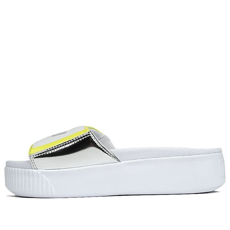 PUMA (WMNS) PUMA Platform Slide TZ 'White Silver' - Image 1