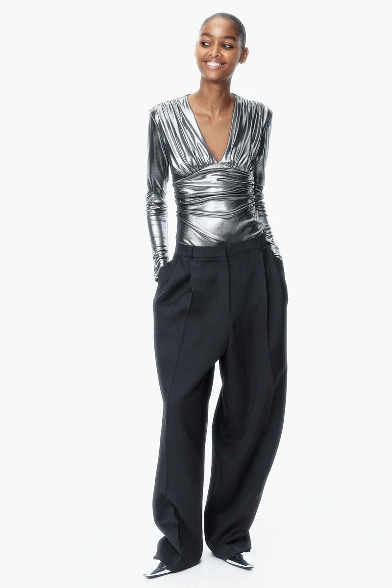 H&M Draped V-Neck Thong Body