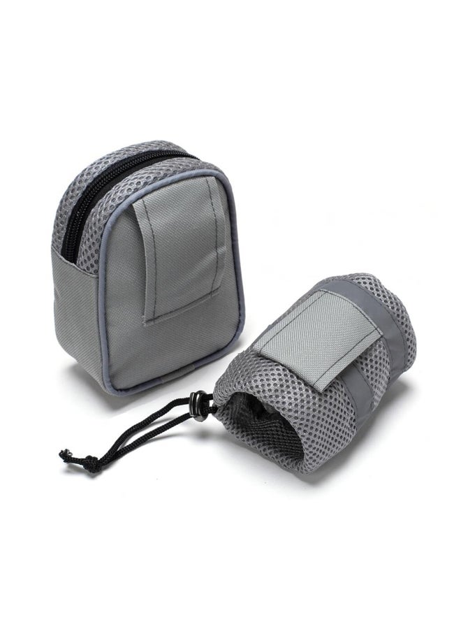 NIBEMINENT 4-Piece Dog Leash With Waist Belt Dispenser Bag And Pouch Set Grey/Green - Image 5