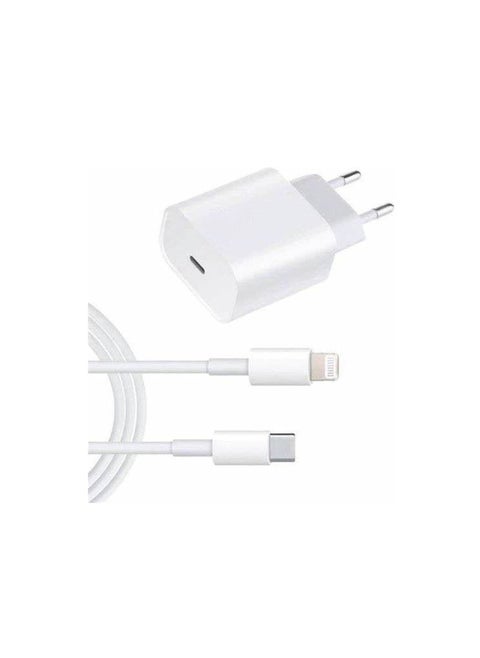 20W USB-C Power Adapter With Lightning To USB-C Cable