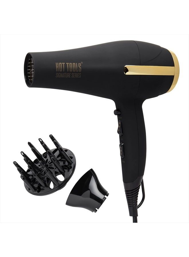 Hot Tools Pro Signature Ionic Ceramic Hair Dryer | Lightweight with Professional Blowout Results - Image 1