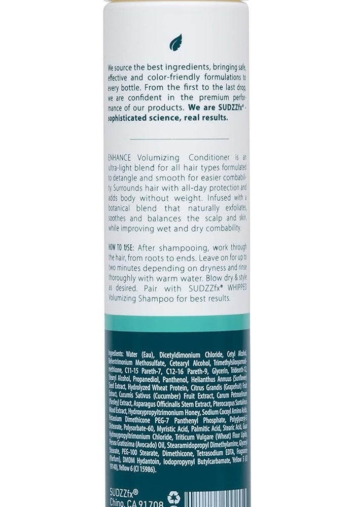 SUDZZFX Enhance Volumizing Conditioner and Detangler, 10.1 Fl Oz - Hydrating, Moisturizing, and Sulfate Free - Image 2