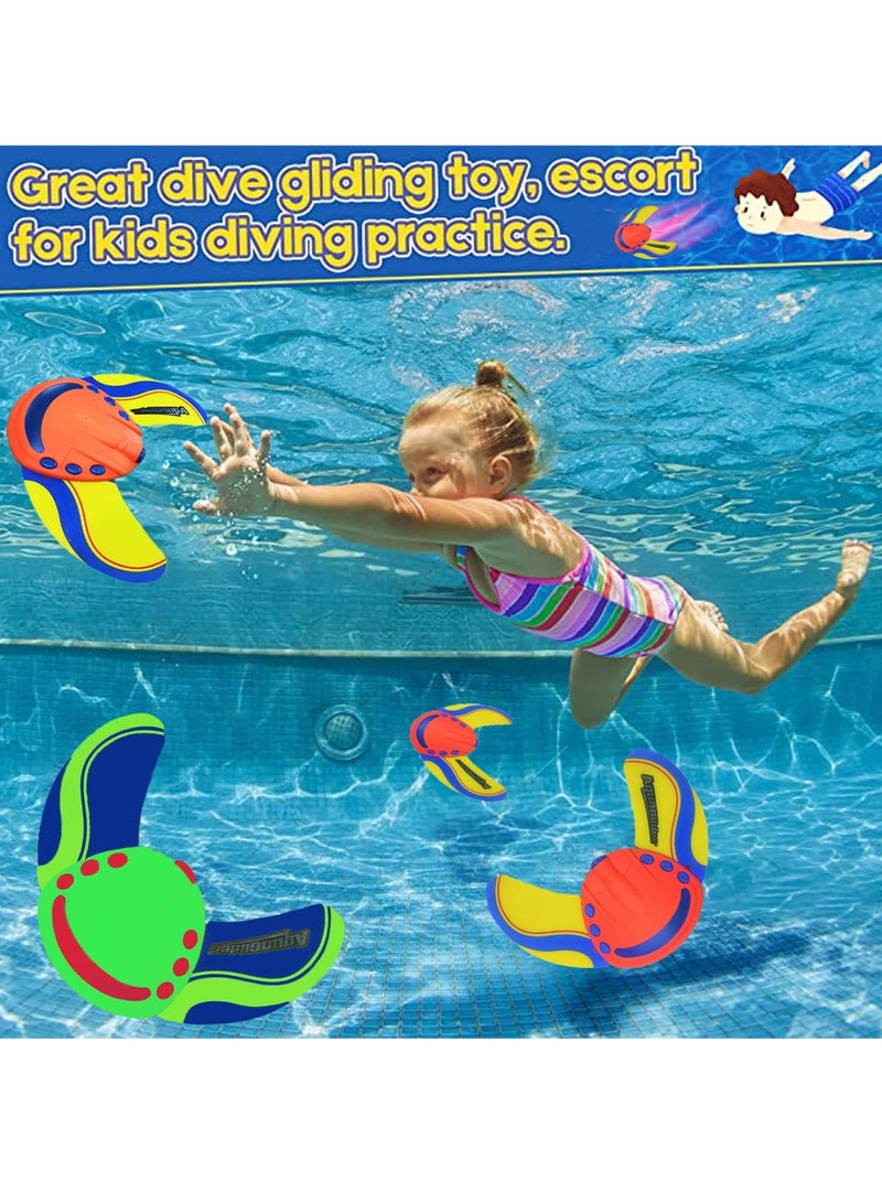 VUCATIN Underwater Stingray Glider with Adjustable Fins Travel Up to 50 Feet Self-Propelled Pool Rocket Travels Underwater Swimming Diving Pool Toys Fun Water Games for Kids School Gift (Green) - Image 5