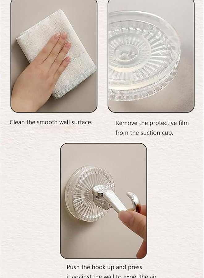 Green Suction Cup Hooks No Drill Bathroom Towel Hanger Waterproof Kitchen Organizer - Image 4