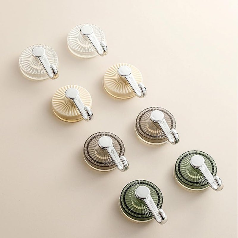 Green Suction Cup Hooks No Drill Bathroom Towel Hanger Waterproof Kitchen Organizer - Image 5