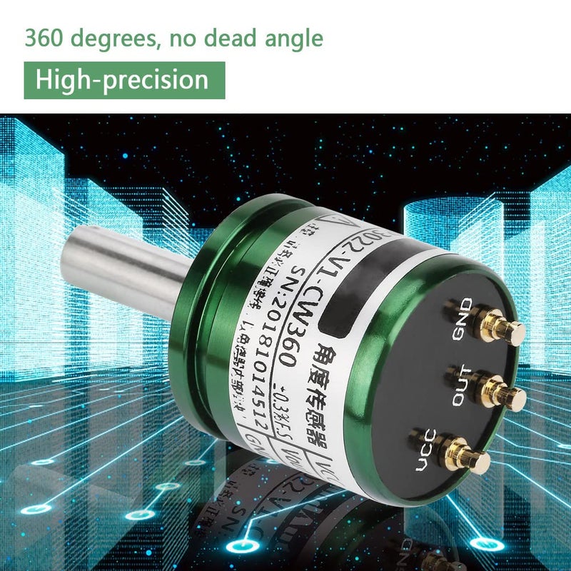 High Precision Hall Angle Sensor, 360 Degrees Rotatable, 0.088° Resolution, 0 5V Output, Full Circle 12Bit Measurement, Long Service Life, Low Power Consumption - Image 5