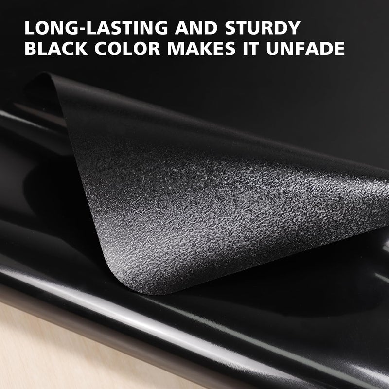 FURKIT Vinyl Floor Mat for Home, Black Waterproof Area Mat for Under Dining Room Table, Sturdy Plastic Rug Protector for Kitchen, Living Room, Yard, Garage, Large Baby Play Mat (4'Ã—6') - Image 5