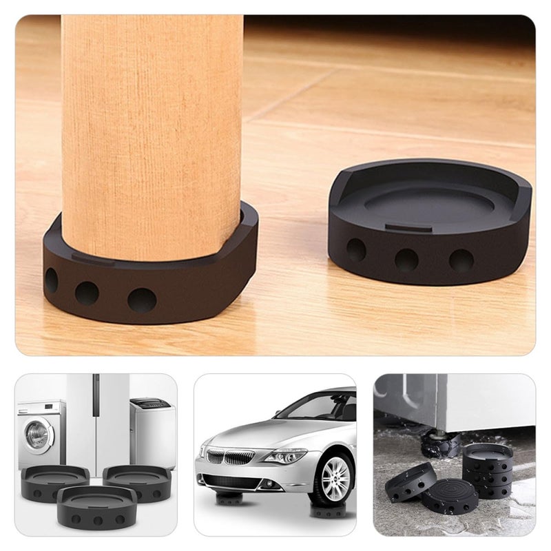 4Pcs Anti Vibration Pads Rubber Stabilizer for Washing Machine Refrigerator Home Use - Image 5