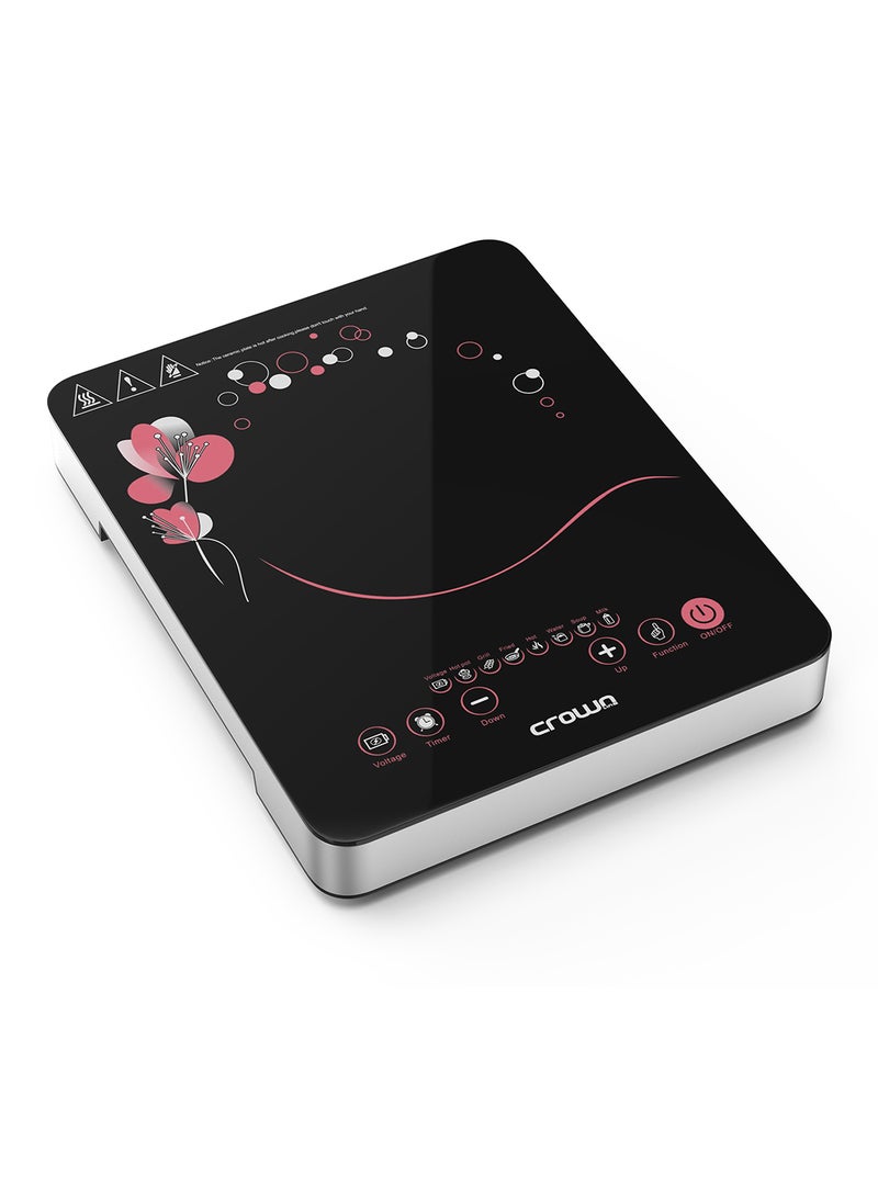 كراون لاين جهاز طهي بالأشعة تحت الحمراء بقدرة 2000 وات 2200 W IC-195 أسود - Image 1