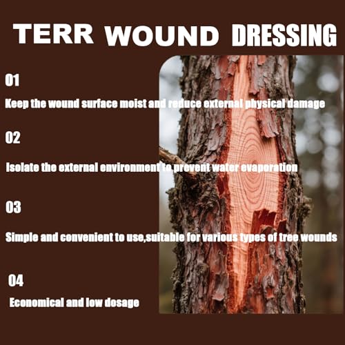 Zriechs Tree Wound Pruning Sealer,Tree Wound Dressing with Brush, Bonsai Cut Paste, Trees Grafting Supplies, Pruning Sealer for Bonsai, Fruit Trees, Roses (1 PCS,100 g) - Image 4